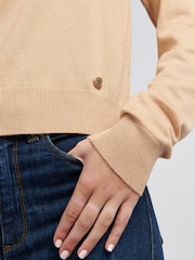 U.S. Polo Assn. Natural Regular Fit Womens Crew Neck Jumper - Image 2 of 7