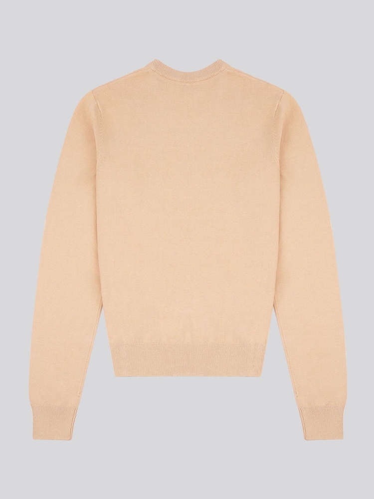U.S. Polo Assn. Natural Regular Fit Womens Crew Neck Jumper - Image 6 of 7