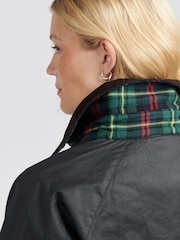 U.S. Polo Assn. Black Womens Waxed 100% Cotton Short Parka - Image 4 of 12