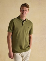 Joules Woody Khaki Green Cotton Pique Polo Shirt - Image 1 of 8