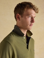 Joules Woody Khaki Green Cotton Pique Polo Shirt - Image 3 of 8