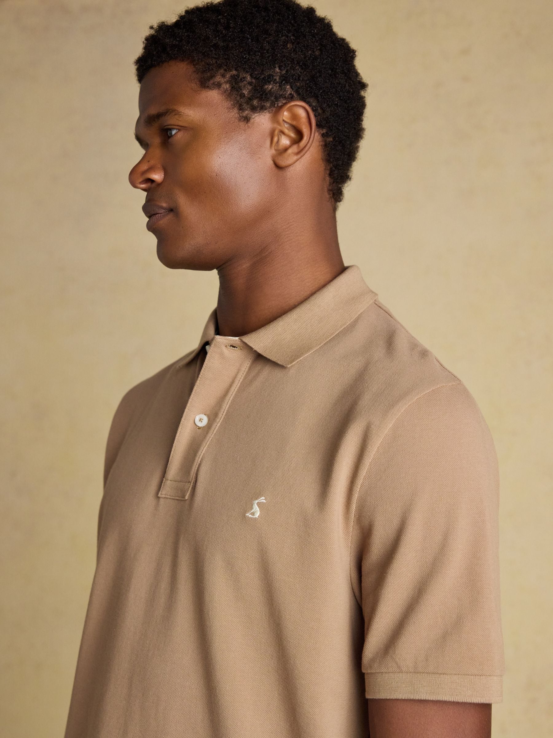 Buy Joules Woody Light Brown Cotton Pique Polo Shirt from Next USA