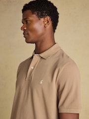 Joules Woody Light Brown Cotton Pique Polo Shirt - Image 4 of 9