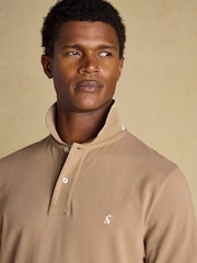 Joules Woody Light Brown Cotton Pique Polo Shirt - Image 7 of 9