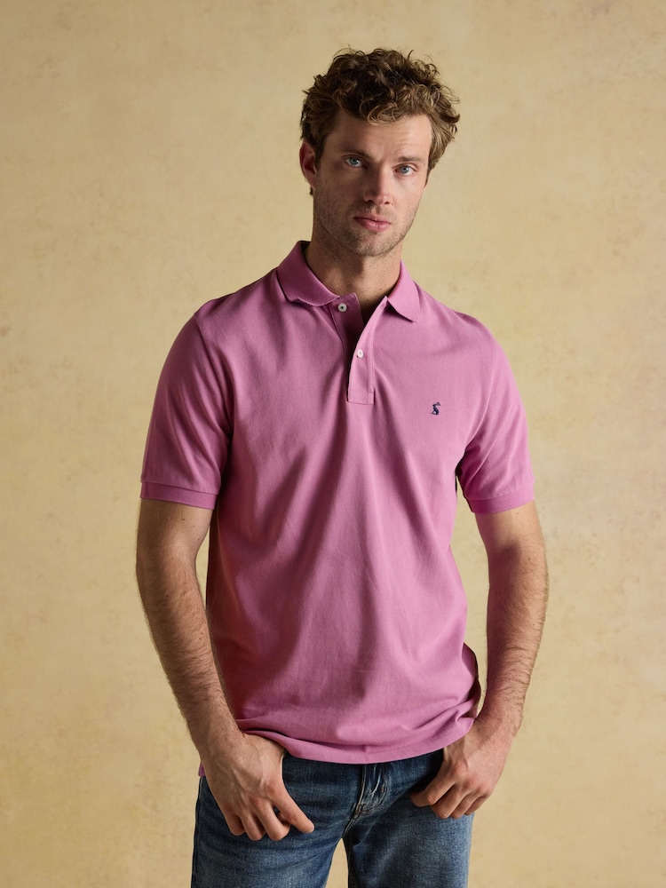 Joules Woody Lilac Purple Cotton Pique Polo Shirt - Image 1 of 6