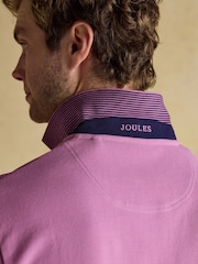 Joules Woody Lilac Purple Cotton Pique Polo Shirt - Image 5 of 6