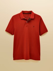 Joules Woody Orange Cotton Pique Polo Shirt - Image 8 of 8
