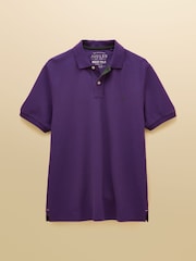 Joules Woody Dark Purple Cotton Pique Polo Shirt - Image 1 of 6