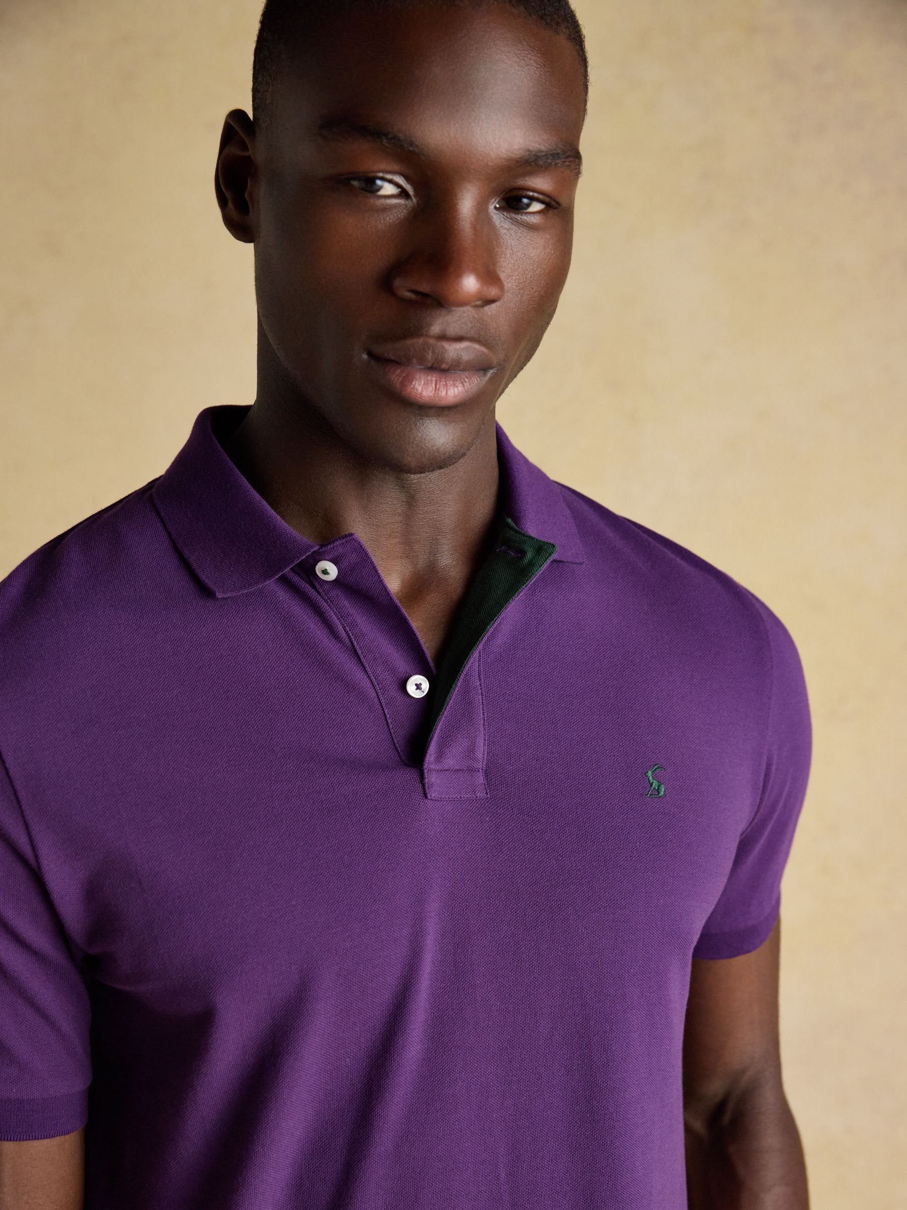 Comprar Roxo escuro - Camisa polo de algodão pique Joules Woody