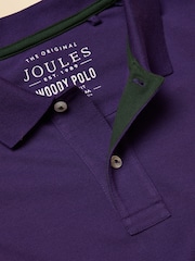 Joules Woody Dark Purple Cotton Pique Polo Shirt - Image 4 of 6