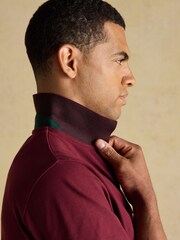 Joules Woody Burgundy Red Cotton Pique Polo Shirt - Image 5 of 8