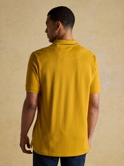 Joules Woody Mustard Yellow Cotton Pique Polo Shirt - Image 2 of 6