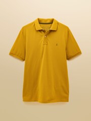 Joules Woody Mustard Yellow Cotton Pique Polo Shirt - Image 6 of 6