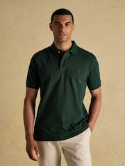 Joules Woody Dark Green Cotton Pique Polo Shirt - Image 1 of 9