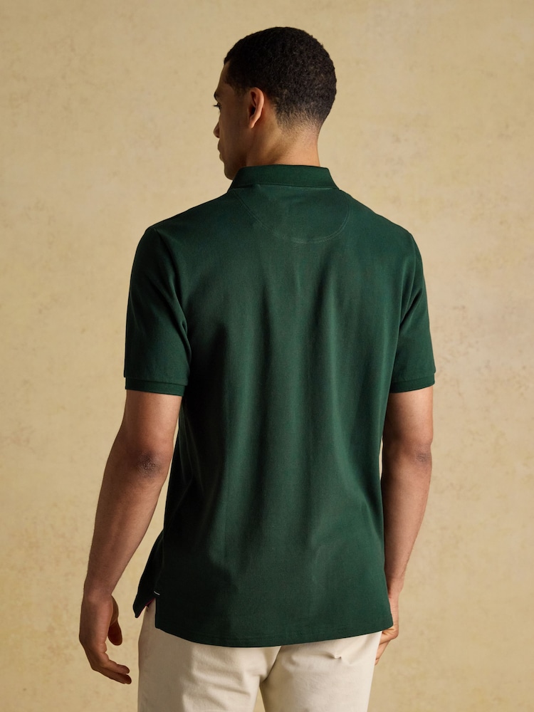 Joules Woody Dark Green Cotton Pique Polo Shirt - Image 2 of 9