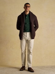 Joules Woody Dark Green Cotton Pique Polo Shirt - Image 3 of 9