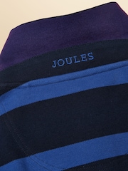 Joules Woody Blue/Navy Cotton Pique Polo Shirt - Image 5 of 6