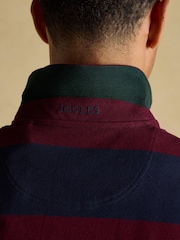 Joules Woody Navy/Burgundy Cotton Pique Polo Shirt - Image 7 of 8