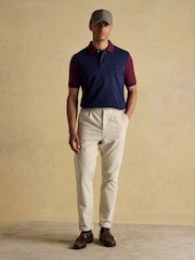 Joules Woody Green/Navy Cotton Pique Polo Shirt - Image 4 of 8