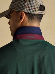 Joules Woody Green/Navy Cotton Pique Polo Shirt - Image 7 of 8