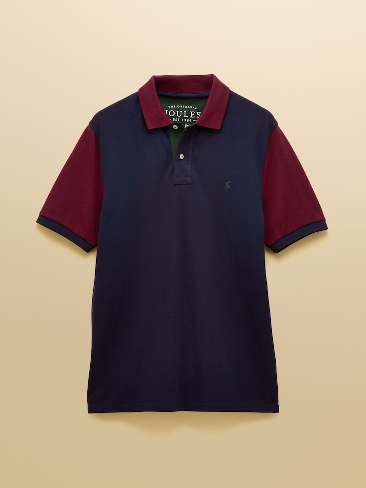 Joules Woody Green/Navy Cotton Pique Polo Shirt - Image 8 of 8 Joules Woody Green/Navy Cotton Pique Polo Shirt - Image 8 of 8