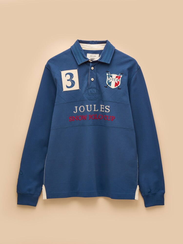 Alpine Blue Classic Fit Cotton Polo Shirt - Image 11 of 11