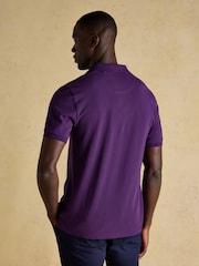 Joules Woody Purple & Blue Stripe Polo Shirts 2 Pack - Image 4 of 7