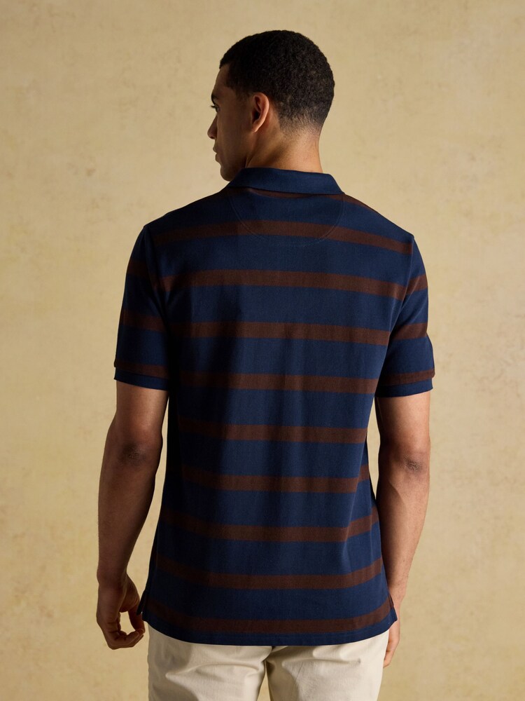 Joules Woody Polo Shirts Navy/Green/Brown/Orange/Brown Stripe 5 Pack - Image 11 of 11 Joules Woody Polo Shirts Navy/Green/Brown/Orange/Brown Stripe 5 Pack - Image 11 of 11