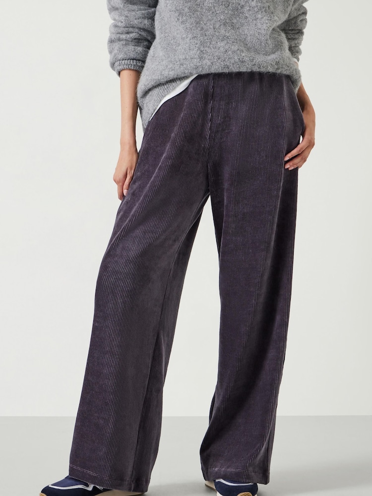 Hush Grey Layton Slouchy Cord Joggers - Image 1 of 5