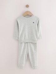 Grey Marl Jersey Sweatshirt And Joggers Set (3mths-7yrs) - Image 1 of 1