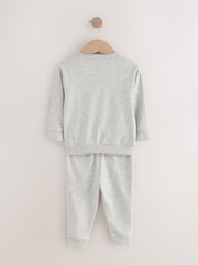 Grey Marl - Conjunto de camisola e joggers em jérsei (3meses a7anos) - Imagem 3 de 5