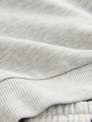 Grey Marl - Conjunto de camisola e joggers em jérsei (3meses a7anos) - Imagem 4 de 5