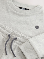 Grey Marl - Conjunto de camisola e joggers em jérsei (3meses a7anos) - Imagem 5 de 5