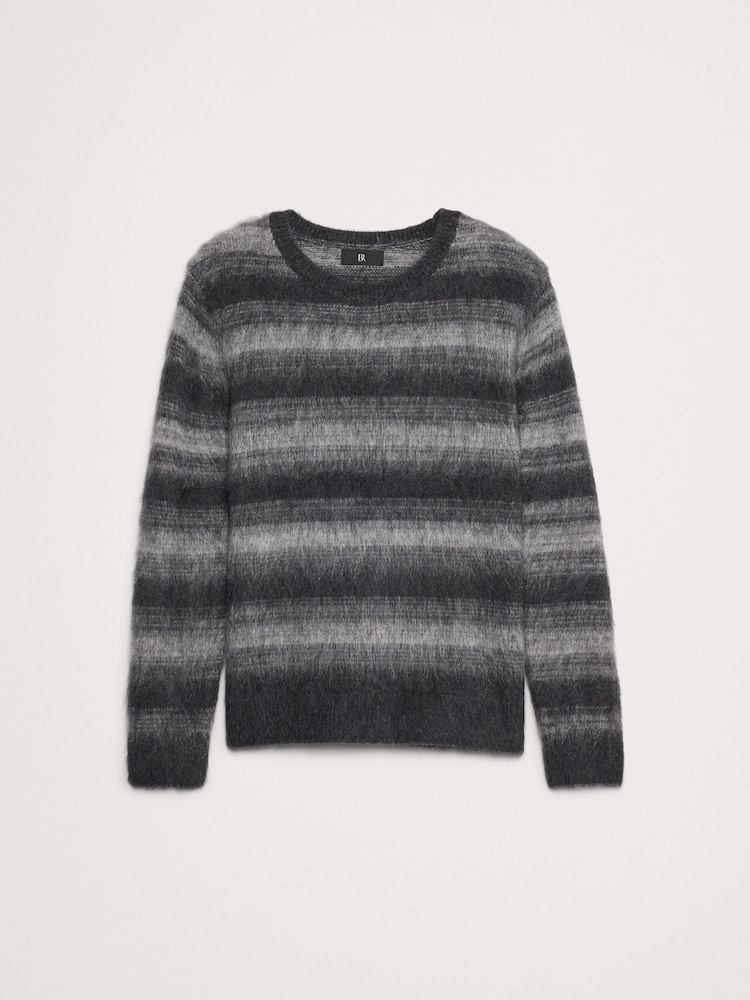 Banana Republic Grey Brushed Stripe Jumper - Image 4 of 4 Banana Republic Grey Brushed Stripe Jumper - Image 4 of 4