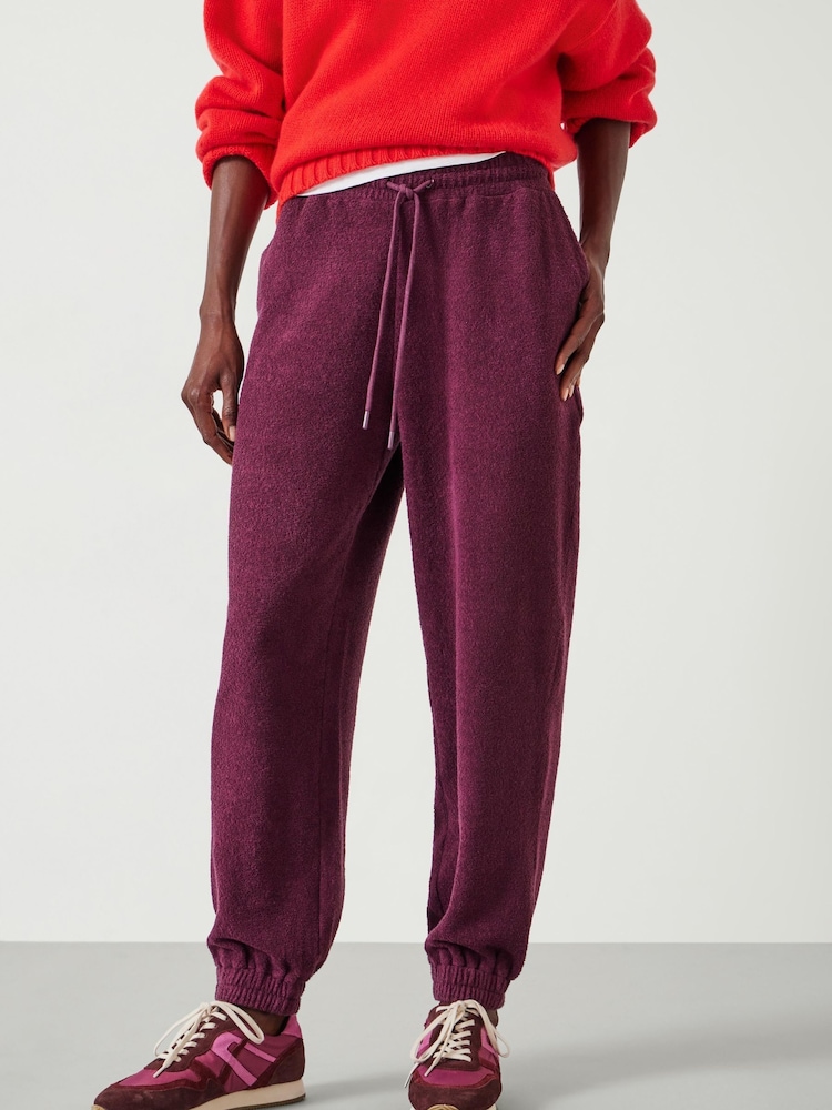Hush Red Alyna Textured Joggers - Image 1 of 5