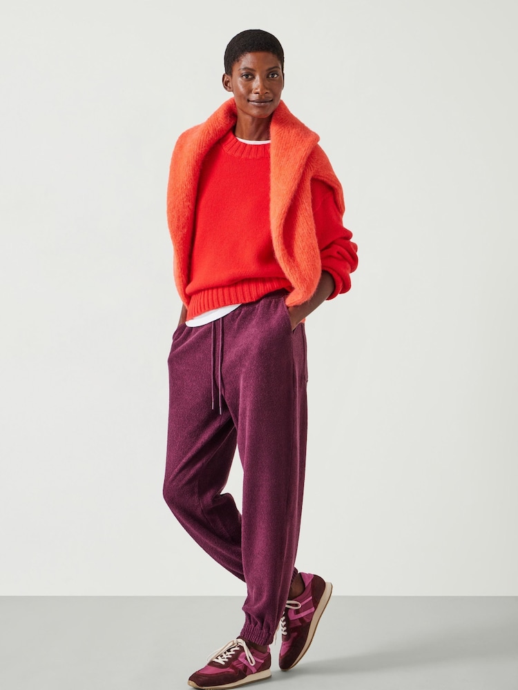 Hush Red Alyna Textured Joggers - Image 2 of 5