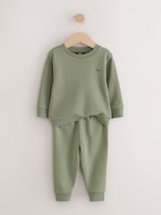 Blue/Green Sweatshirt and Joggers 2 Pack Set (3mths-7yrs) - Image 3 of 8