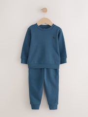 Blue/Green Sweatshirt and Joggers 2 Pack Set (3mths-7yrs) - Image 5 of 8