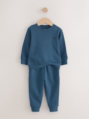 Blue/Green Sweatshirt and Joggers 2 Pack Set (3mths-7yrs) - Image 6 of 8