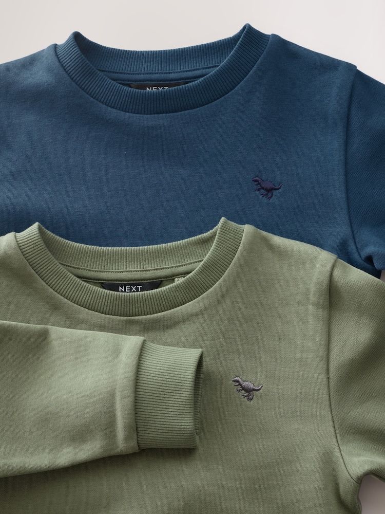 Blue/Green Sweatshirt and Joggers 2 Pack Set (3mths-7yrs) - Image 8 of 8