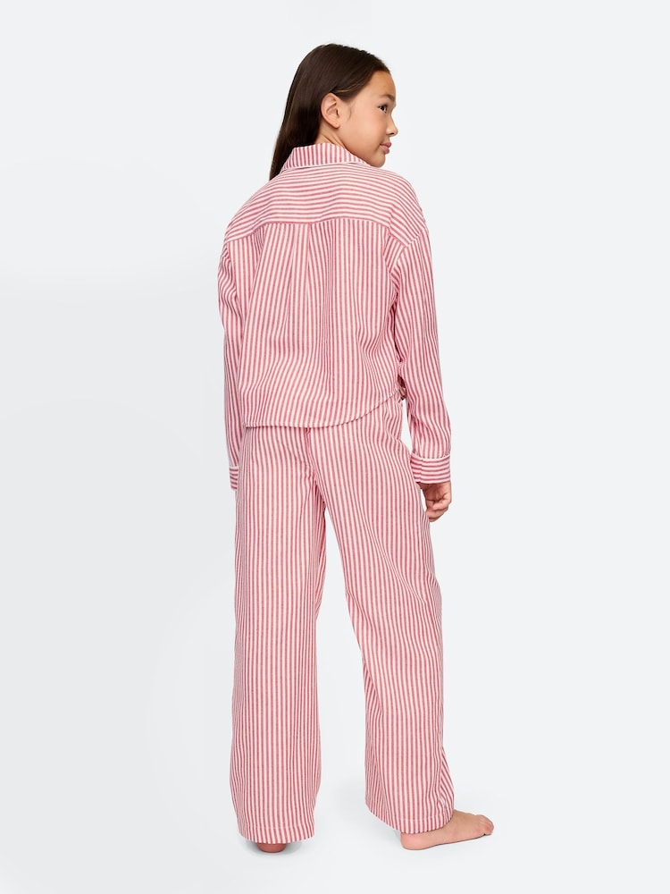 Gap Red Matching Family Kids Christmas Stripe Pyjamas (6-13yrs) - Image 2 of 4
