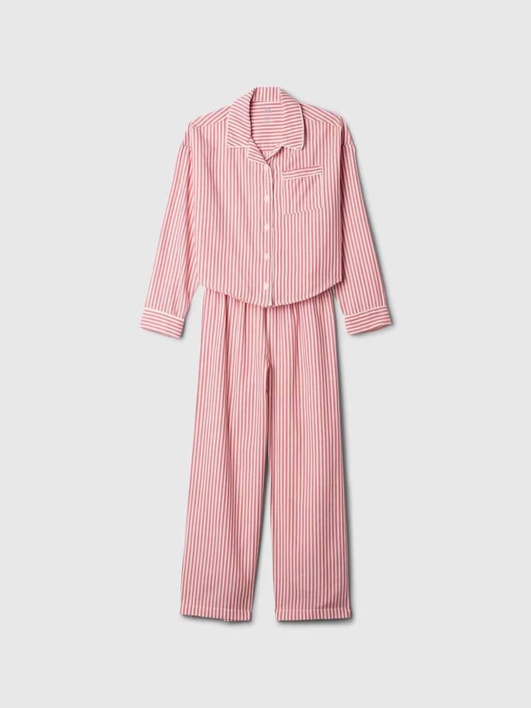 Gap Red Matching Family Kids Christmas Stripe Pyjamas (6-13yrs) - Image 4 of 4