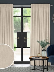 Linen Natural Viam Made to Measure Curtains - Image 1 of 9