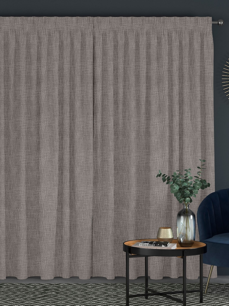 Fog Grey Viam Made to Measure Curtains - Image 2 of 9