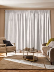 Pearl White Viam Made to Measure Curtains - Image 2 of 10