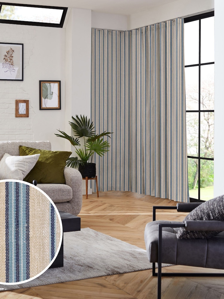 Denim Blue Multa Made to Measure Curtains - Image 1 of 10