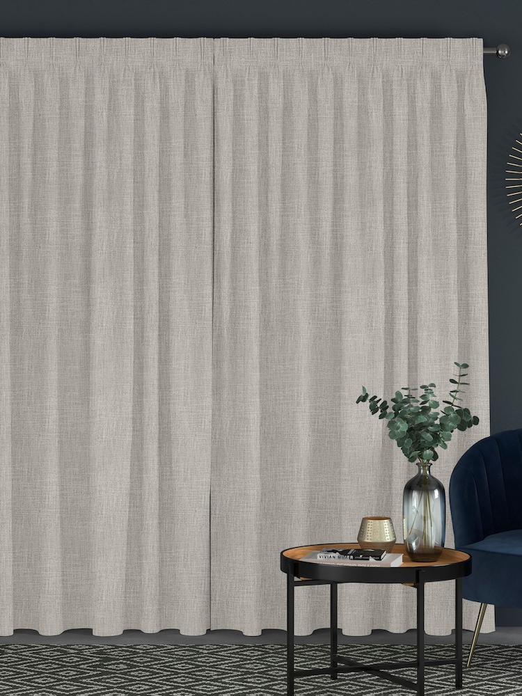 Dove Grey Viam Made to Measure Curtains - Image 2 of 9