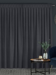 Black Charcoal Viam Made to Measure Curtains - Image 2 of 9
