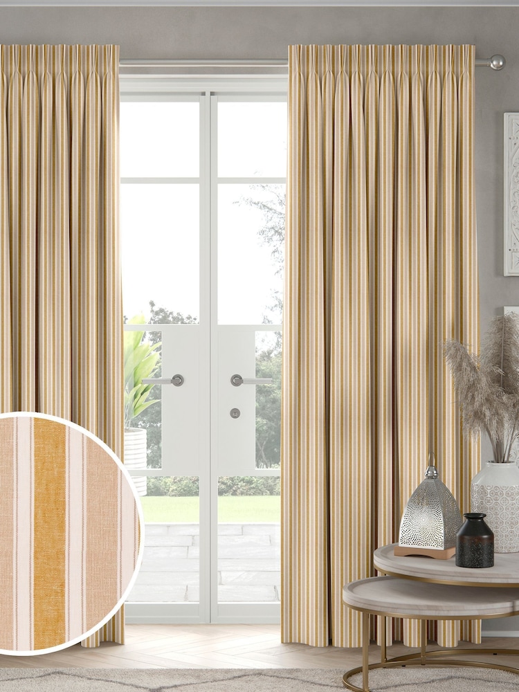 Pollen Yellow Dendi Made to Measure Curtains - Image 1 of 9