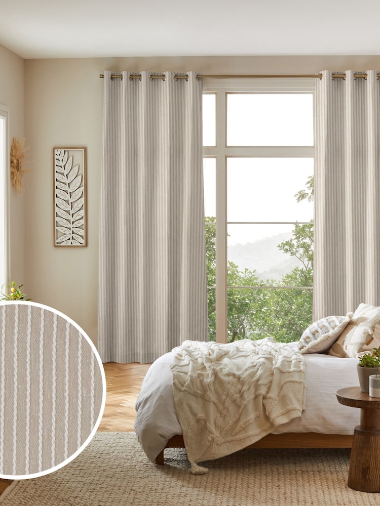 Fawn Natural Coil Made to Measure Curtains - Image 1 of 10